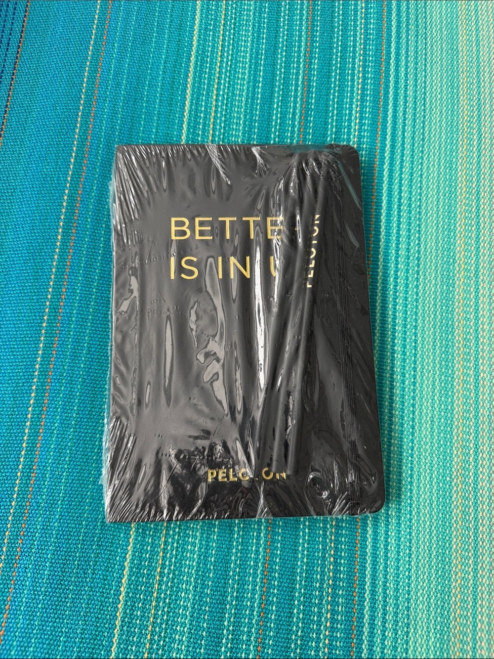 Peloton OG 2018 Black Notebook with Gold Foil Text